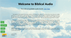 Desktop Screenshot of biblicalaudio.com